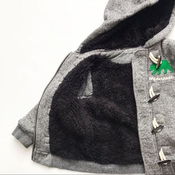 Joe Fresh wilderness plush lined hoodie EUC 2T - Picture 3 of 3